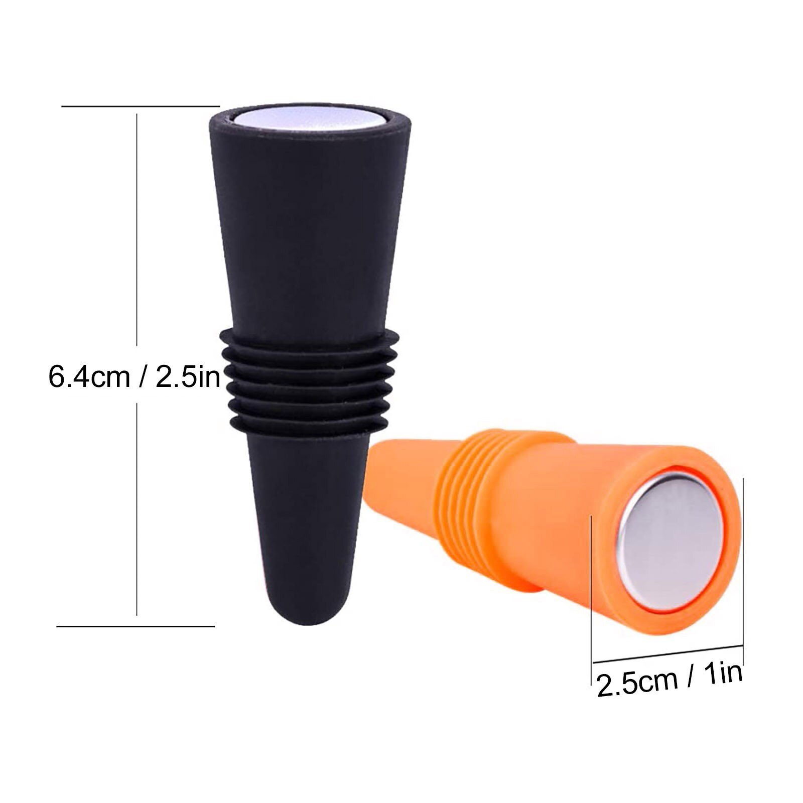 6 Colors Silicone Wine Bottle Cap Leak Proof Champagne Wine Bottles Stoppers Candy Color Reusable Family Bar Supplies