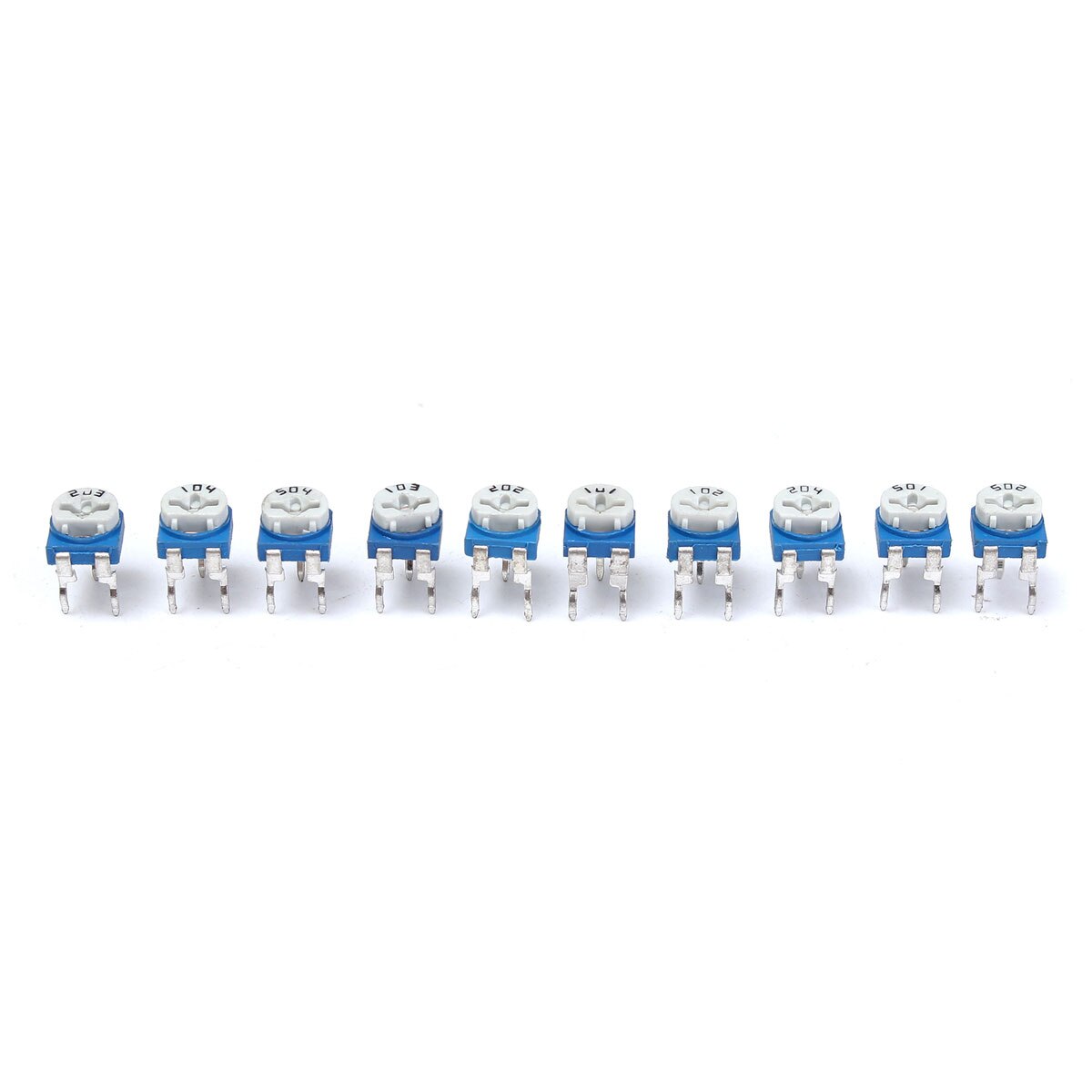 100pcs 100 ohm-500K ohm Variable Resistor Potentiometer Rheostat Trimpot Trimmer Passive Components