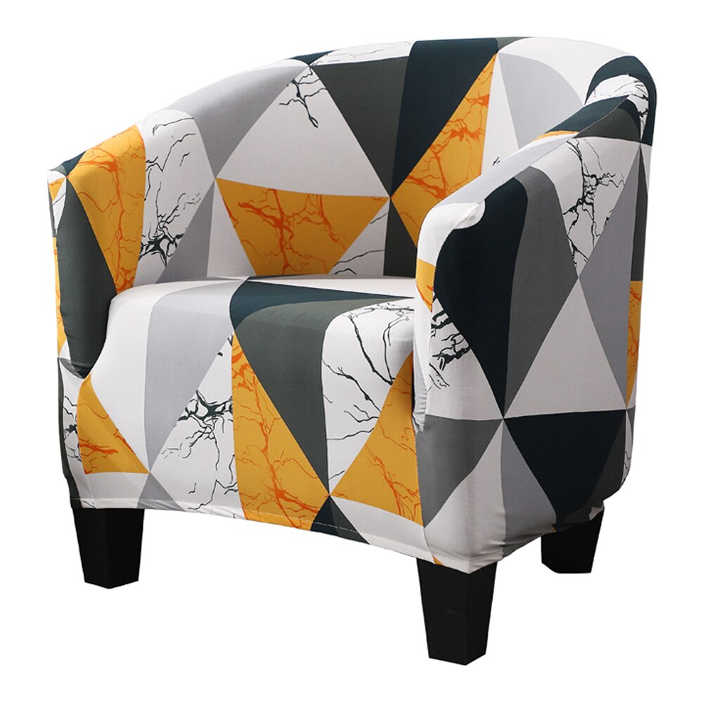 Club Chair Slipcover Stretch Armchair Covers Printed Tub Chair Cover Sofa Cover Spandex Couch Covers For Bar Counter Living Room: H