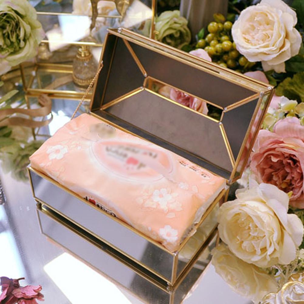 Porte-mouchoir en verre Style européen, boîte de mouchoirs de luxe nordique salle de bains Restaurant porte-papier toilette, étui de mouchoirs