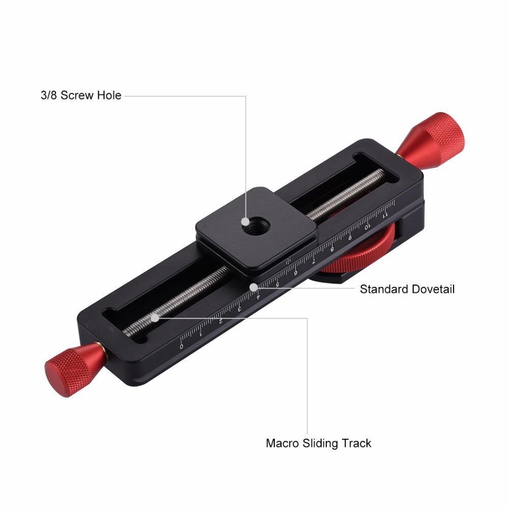 Release Plaat Houder Voor Dslr Camera Rail Slider Scherpstellen Close-Up Opnamen Statief Hoofd