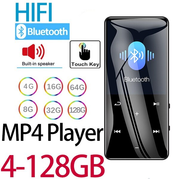 REDANT MP4 player bluetooth mp3 mp4 music player portable MP4 media slim with 1.8 inch touch keys fm radio video Hifi MP 4 16GB