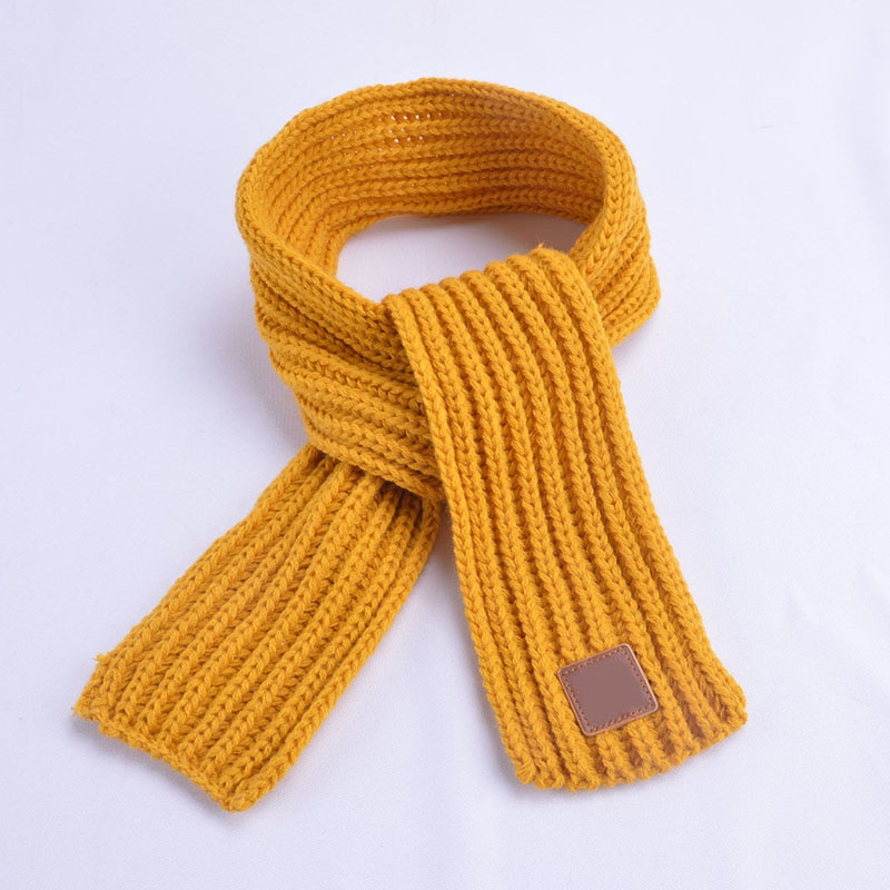 Foulard bébé, mignon, écharpe, pour cou, couleur unie, pour garçons et filles