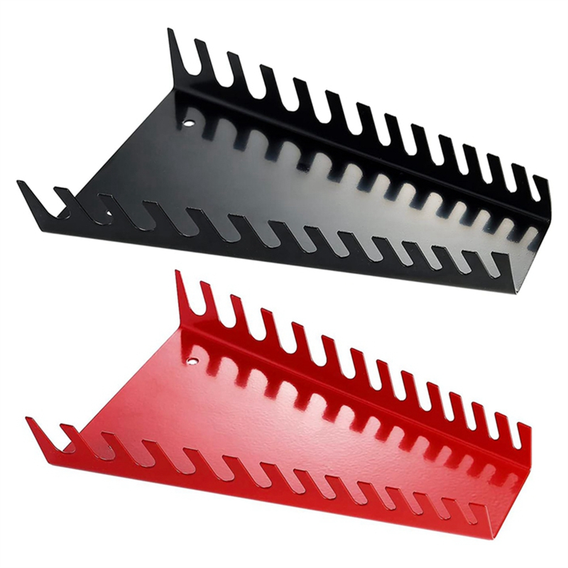 2er Pack Metallschlüssel-Organizer- Prämie-Schraubenschlüssel-Halfter ablage, ein der Zauberstab montierte Aufbewahrung lösungen für Schraubens chl üssel (1 verrotten & 1 schwarz