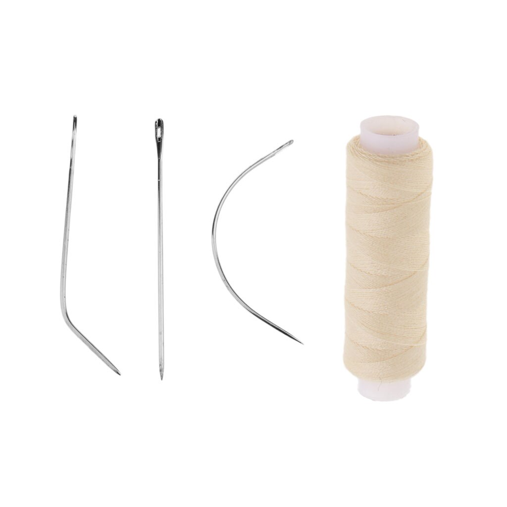 Nylon Haar Track Inslag Weave Naaien Draad + Naald J + I + C Voor Clip In Extensions Pruik Gereedschap voor Haarverlenging Accessoires