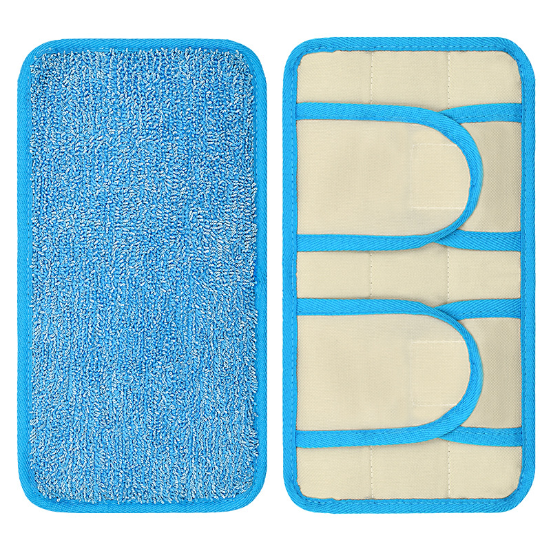 Mopa de microfibra lavable y reutilizable para suelo, fregona con tapa en seco y húmedo, herramientas de limpieza, 1/2 piezas: 1
