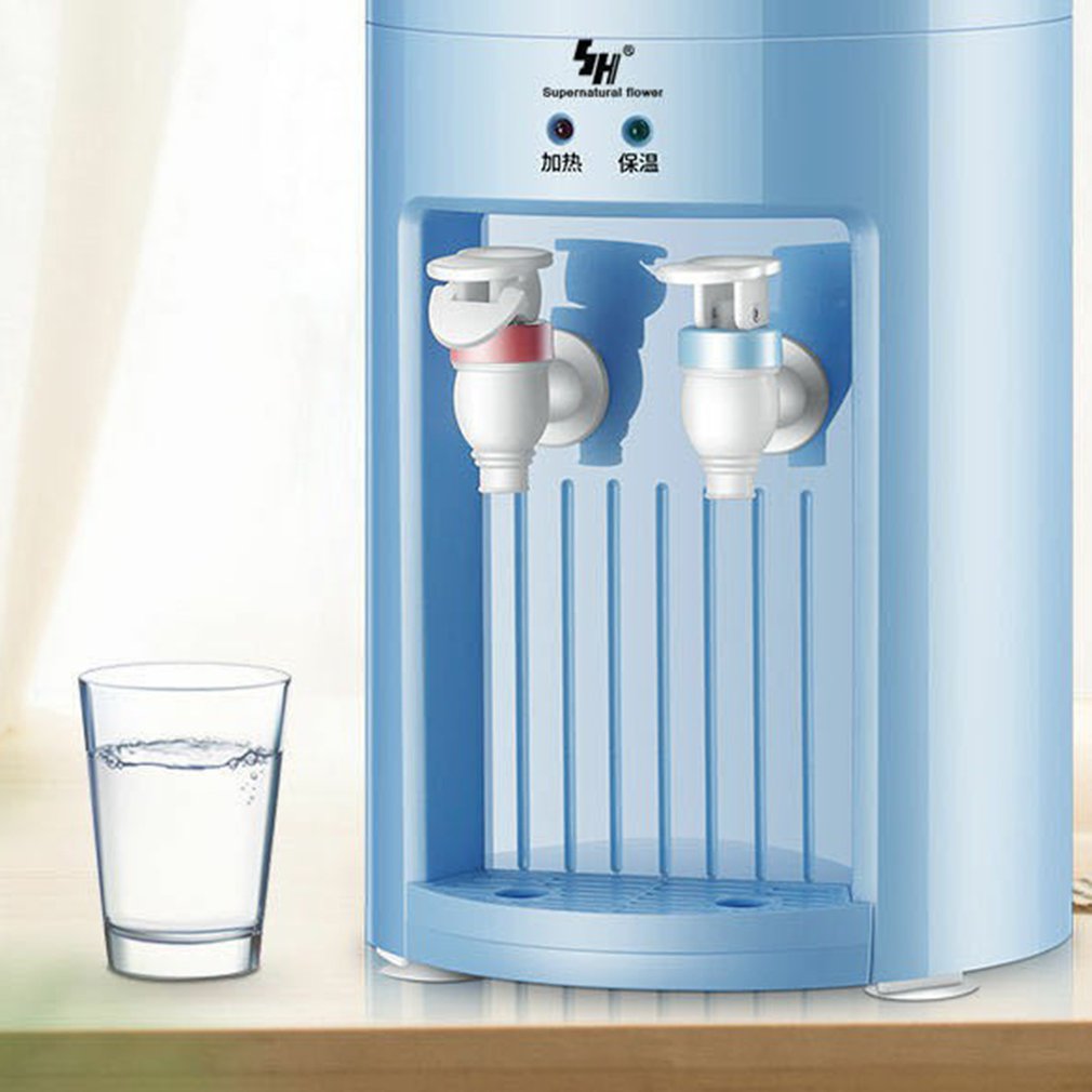 Elektrische Water Dispenser Home Office Desktop Water Dispenser Warm En Koud Kleine Mini Draagbare Water Dispenser: Blauw