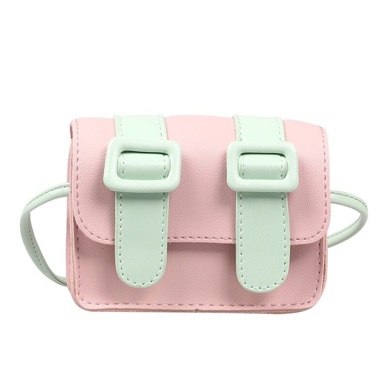 Cute Kids Mini Bag Kawaii Little Girl Small Coin Wallet Pouch Bag Toddler Party Purse Baby Messenger Bag: Pink