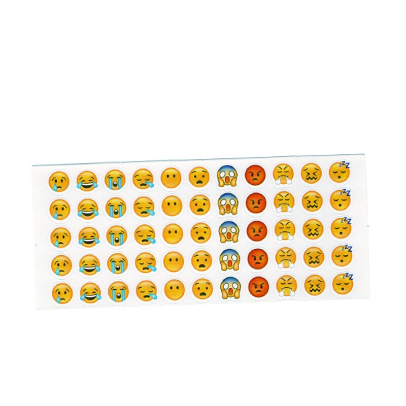3 Sheets Kawaii Cute Smiley Stickers for Kids Children Notebooks Diary Journal Korean Stationery Supplies Office for School