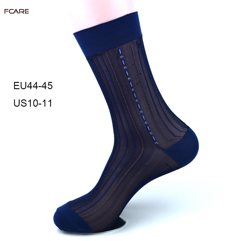 20PCS=10 pairs Nylon silk stockings men's summer ultra thin men's business crew dress breathable men's socks ice silk socks