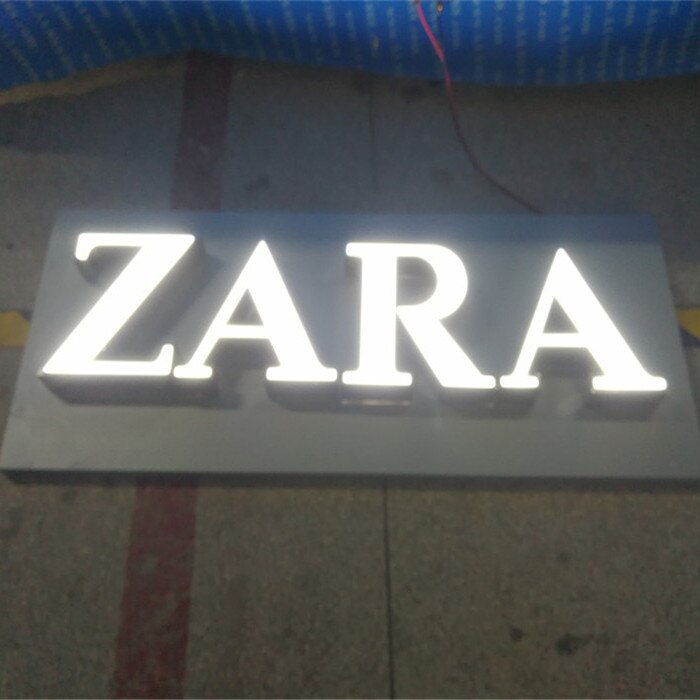 Outdoor Front lit Epoxy Resin Channel letters Sign Advertising illuminated shop name board