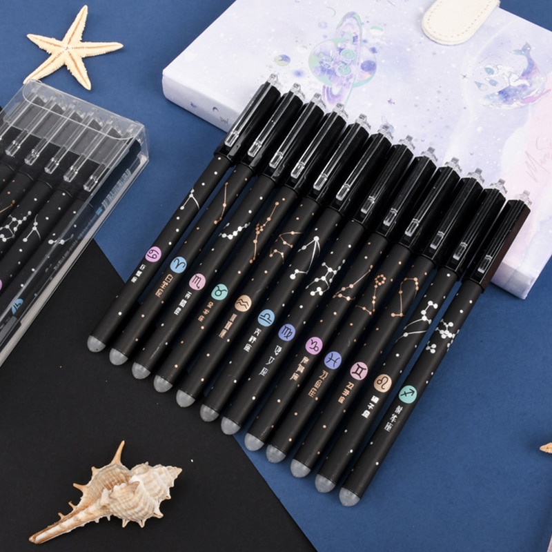 3Stck Löschbaren Stift, Neuheit 0,5mm sternenklar stift neutral Stifte für Schule Mädchen Schreiben Büro Liefert Schreibwaren