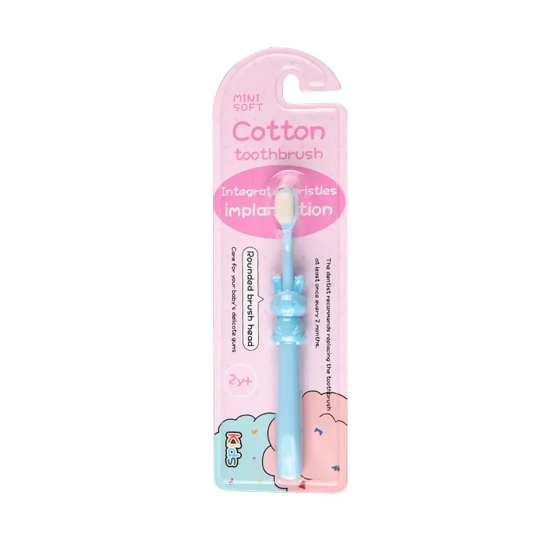 Bébé enfants brosses à dents Ultra doux brosse à dents enfants brosse à dents 360 brosse à dents fil à dents garçons filles soins des dents: Ivoire
