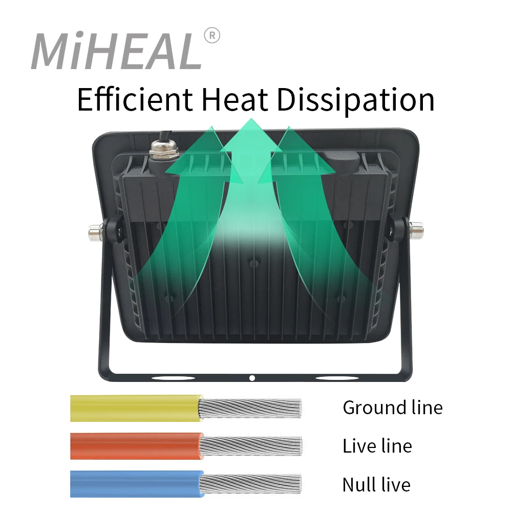 Éclairage industriel à LED, 10W 20W 30W 50W 100W, 110V/220V, sécurité extérieure, budgétaire de paysage, applique murale, lampe de travail IP68