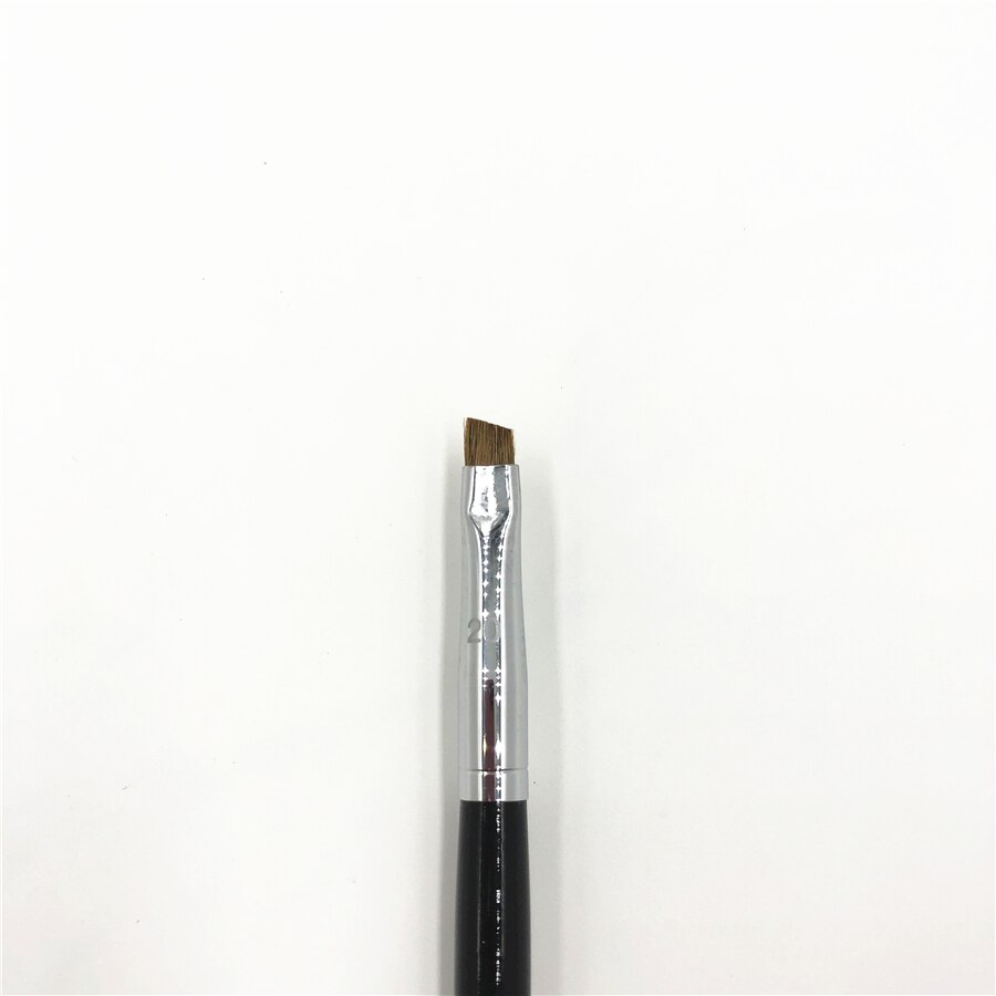 Professionele Schuine Platte Wenkbrauw Borstel Zachte Geitenhaar Lange Handvat #20 Pro Precisie Brow Make up Borstel