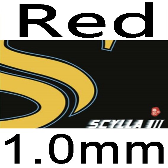 Sword-tenis de mesa SCYLLA III, goma larga de granos con esponja de Ping Pong, OX: red 1.0mm
