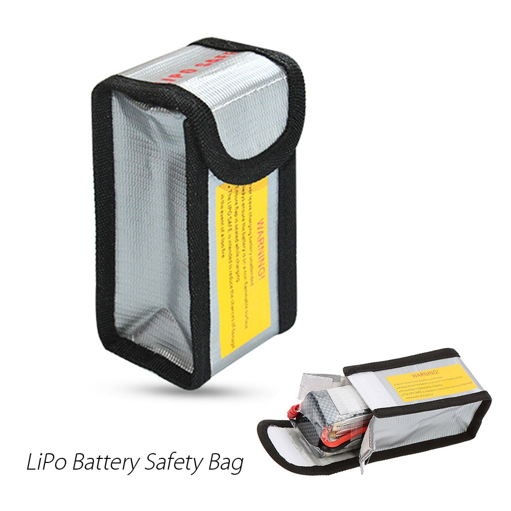 6.4*5*12.5 cm Brandwerende Lipo Batterij Safety Bag explosieveilige Guard Charge Sack Brandvertragende Bescherming tas voor RC Batterij