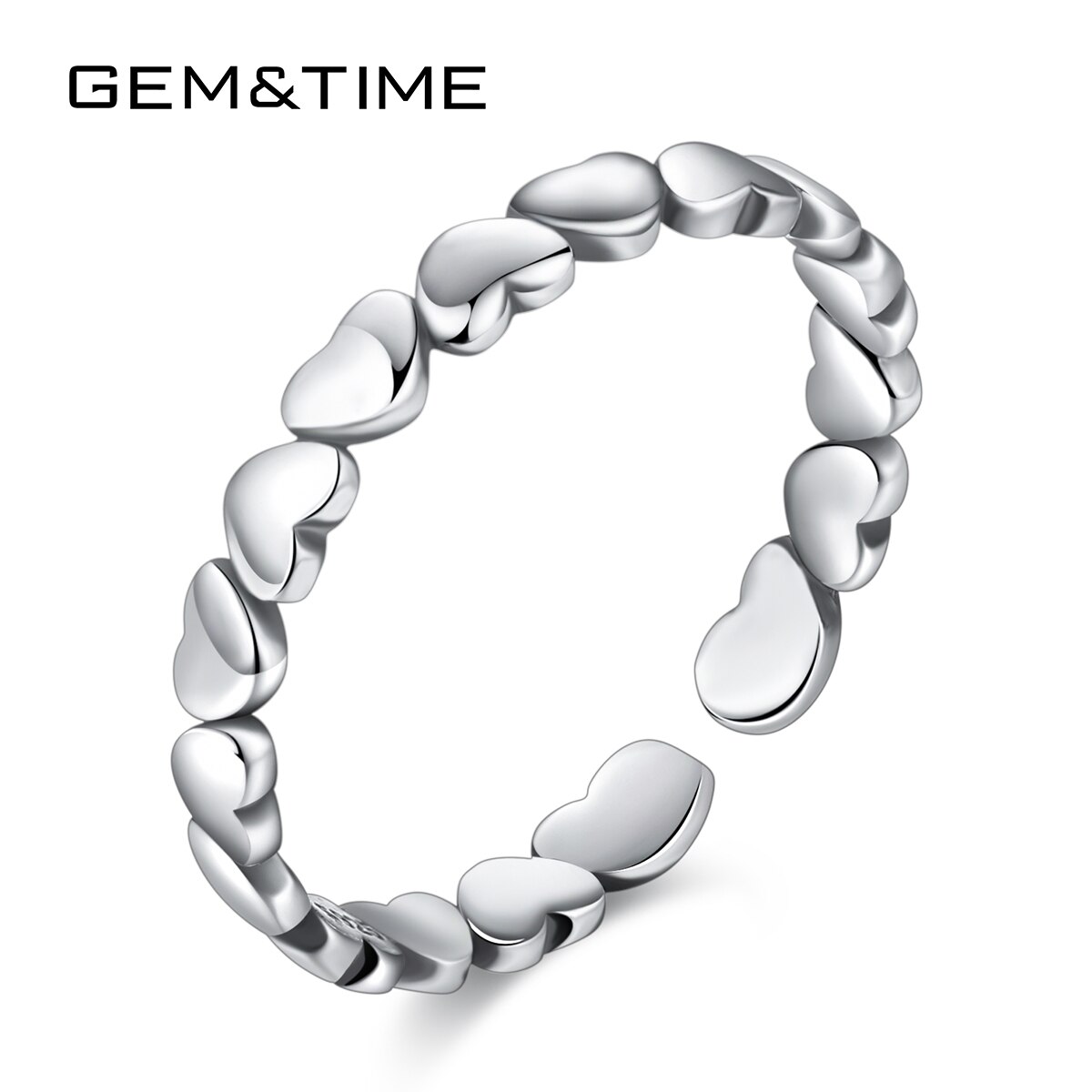 Gem & Time Zilver 925 Stapelbaar Vinger Ring Voor Vrouwen Bruiloft 100% 925 Sterling Zilveren Sieraden SR0286