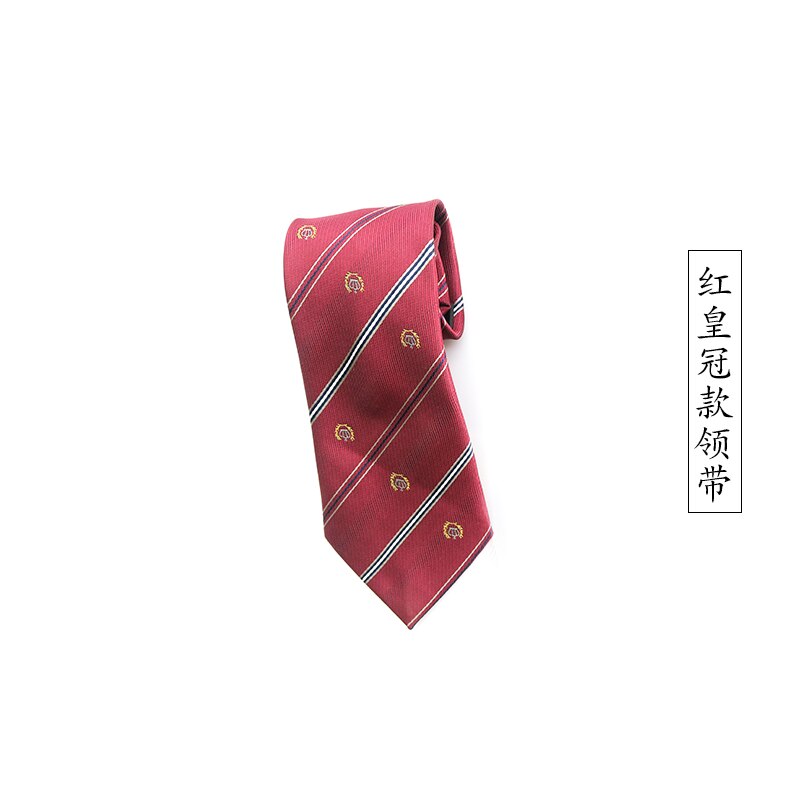 Pajarita con estampado a rayas DK JK uniforme japonés/coreano accesorios de uniforme escolar corbata de lazo corbata para niña ajustable: Marfíl