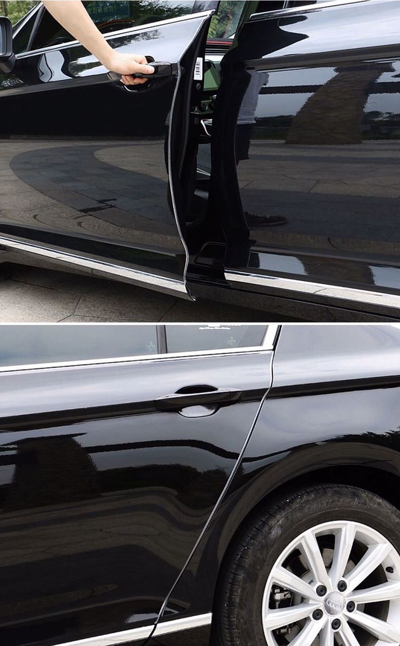 5M Car Anti-collision Strip U Type Universal Anti-collision Strip Door Edge Transparent Invisible Scratch Protector