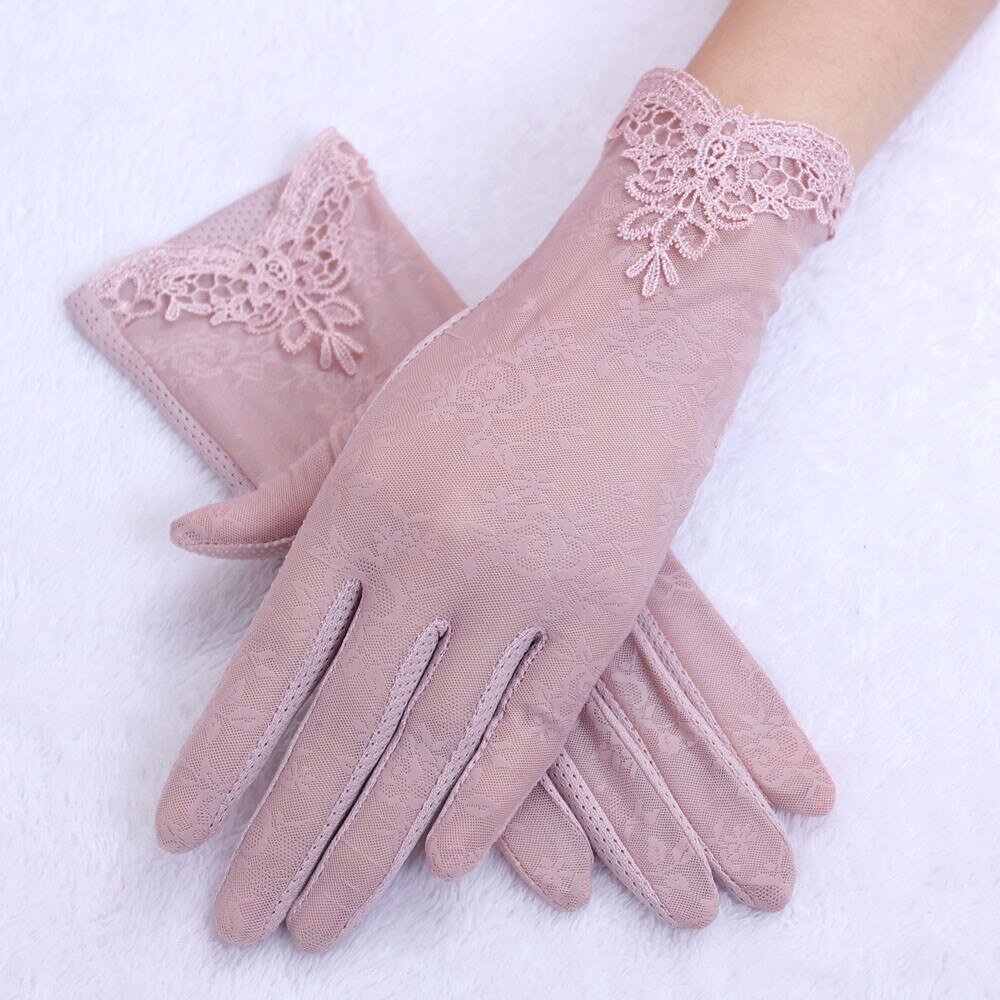 neue Stil frauen Handschuhe Sommer UV-Beweis Fahren Dünne Handschuhe Dame Handschuhe Spitze Handschuhe Heiße Verkäufe wolovey guantes
