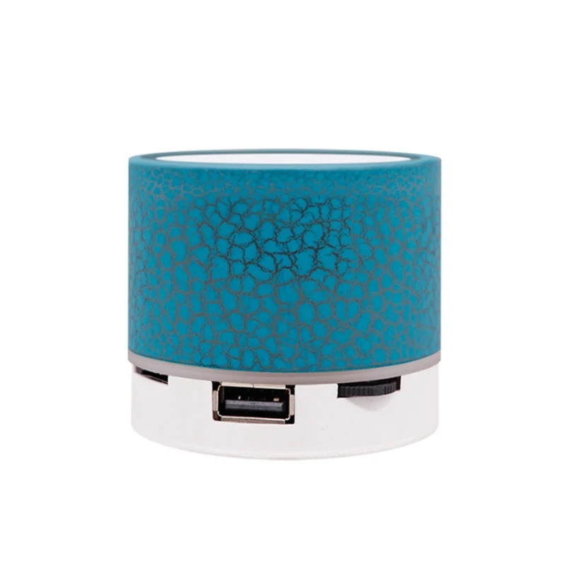 2024 neueste neue Mini-Crack Bluetooth Audio tragbare Plug-in Subwoofer Sound LED Licht drahtlose Lautsprecher: Blau