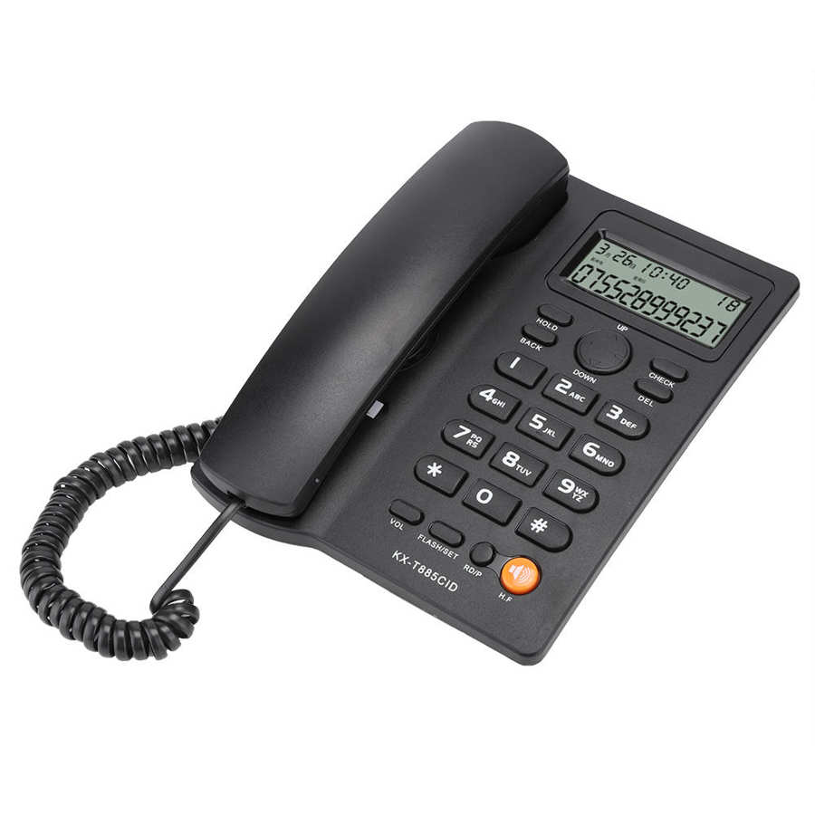 Caller ID Telephone Home Phone Hands-free Calling Landline Phone Speed Dial Desktop Corded Fixed Phone for Home Office Hotel