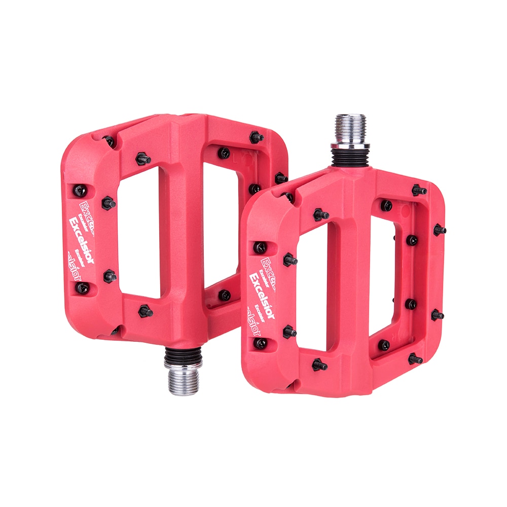 Ultralet mtb landevejscykel 2 lejer salg pedaler nylon fiber flad pedal du system 12mm akslet anti-slip cykling xc am bmx pedaler