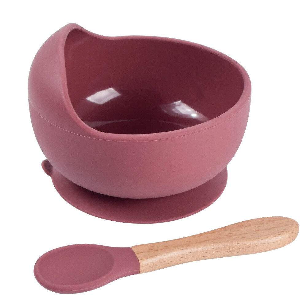 Babyvoeding Siliconen Kom Antislip Zuignap Kom Lepel Set Kinderen Servies Diner Gerechten Plaat Voor Baby Keukengerei: 10