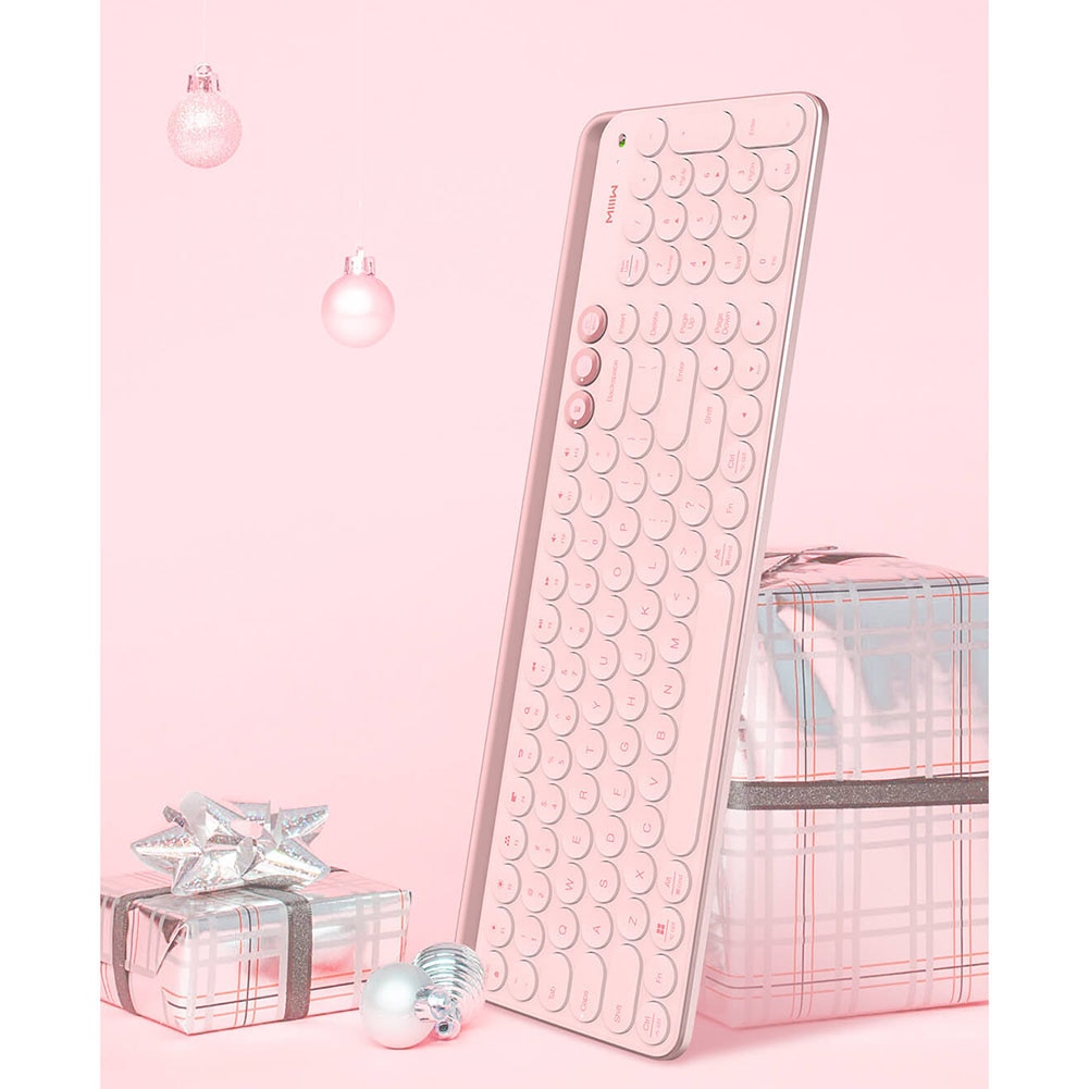 Xiaomi Youpin Miiiw 120 klucz Bluetooth 2.4G Pc bezprzewodowy przenośny tablet numer telefonu klawiatura podwójny-tryb klawiatura robić gier Ipad