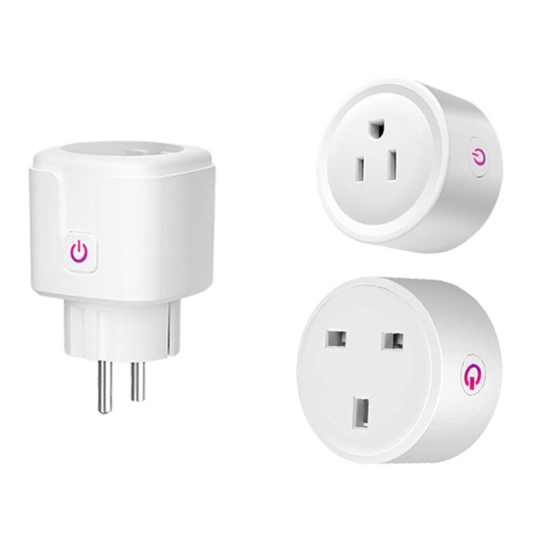 EU/US/UK Smart Wifi energy Power meter Plug with Power Monitor Smart Home Wifi Wireless Socket Outlet Works with Alexa-Google Ho