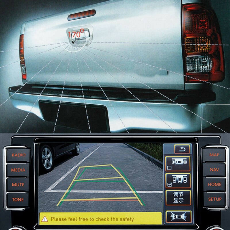 Car Rear View Camera Rear Trunk Backup Reverse Tailgate Handle Camera for Isuzu D-Max Dmax