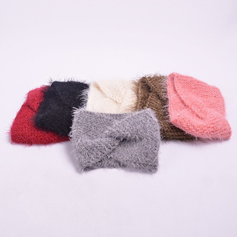 Gebreide Vrouwen Hoofdband Tulband voor Meisjes Zachte Katoenen Breien Winter Haarband Baby Meisjes Haar Accessoires