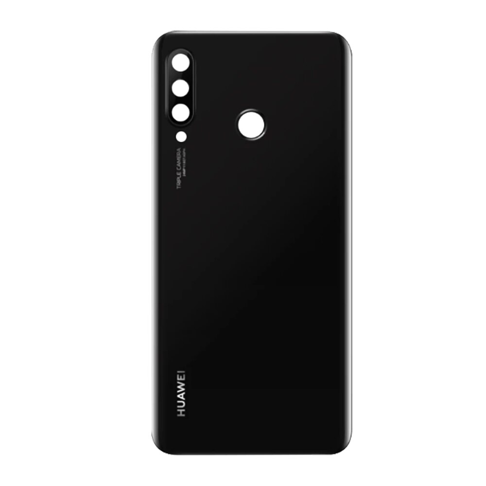 6.15" Back Cover For Huawei P30 Lite Back Battery Cover Nova 4e Rear Glass Door Housing Case For Huawei P30 Lite Battery Cover: 24MP Black