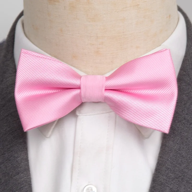 Laços pretos clássicos masculinos, gravata borboleta de poliéster, tecido, ponto, verificado, borboleta descascada, vestido de casamento, cão formal masculino, moda