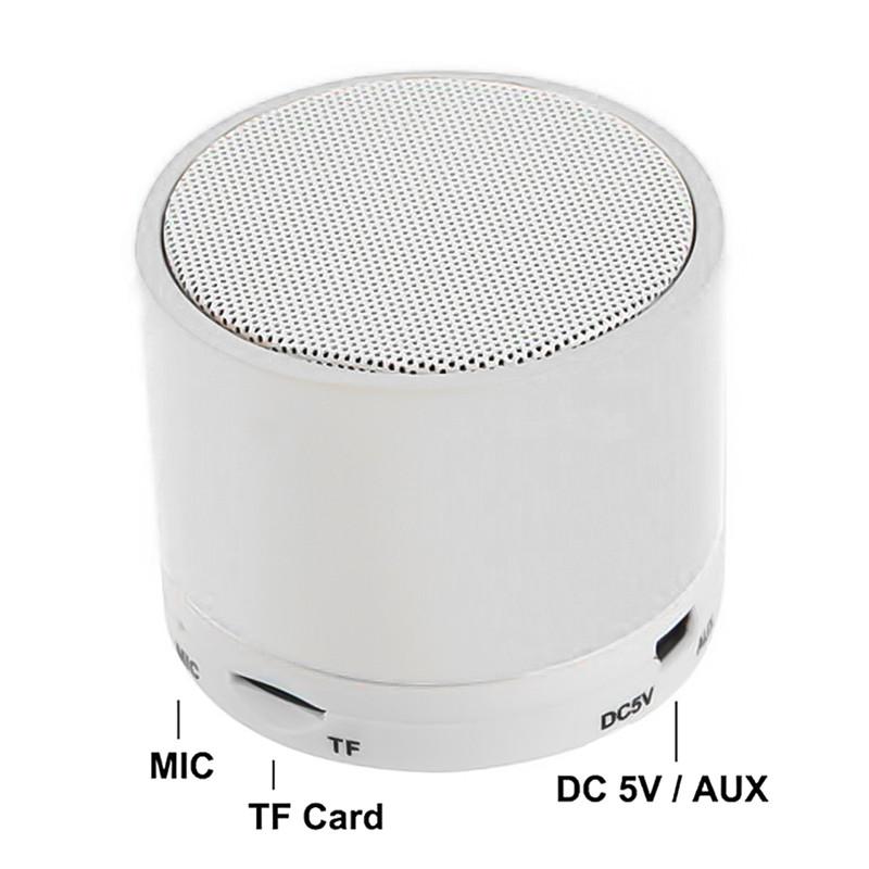 S10 Bluetooth Speaker Ondersteuning U Disk TF Card Mini Draadloze Outdoor Draagbare Speaker 360 Stereo Sound Speakers Voor Computer Telefoon: White