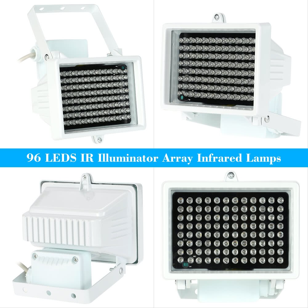 96 LEDS IR Illuminator Array Infrared Lamps Night Vision Outdoor Waterproof For CCTV Security Camera