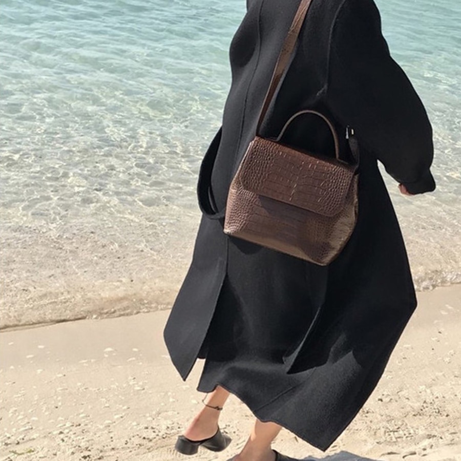 Décontracté Alligator sacs à main femmes Crocodile modèle sacs de messager femmes en cuir PU épaule sac à bandoulière femme sac à main offre spéciale