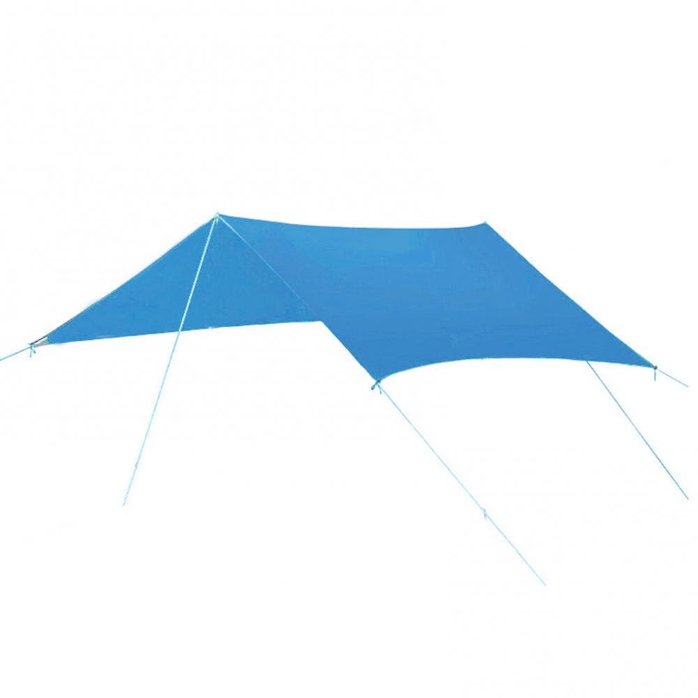 Wasserdichte strandmatte, sonnensegel, uv-schutz, campingunterstand: Blau