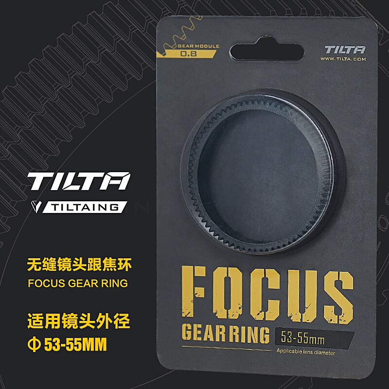 Tilta Tiltaing TA-FGR Seamless Focus Gear Ring 360 ° Rotation Silent Follow Focus Ring For SLR DSLR Camera Accessories: 53-55