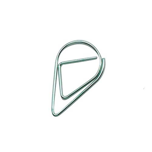 6 colors Mini Raindrop shape Metal Simple Bookmarks Photo Folder Beautiful Bookmarks Paper clip 600pcs/set: Green