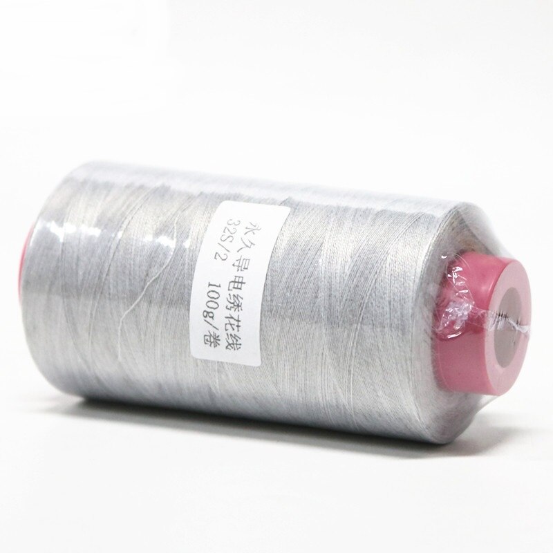 Gray conductive permanent anti-static sewing thread (100g/piece): Gray