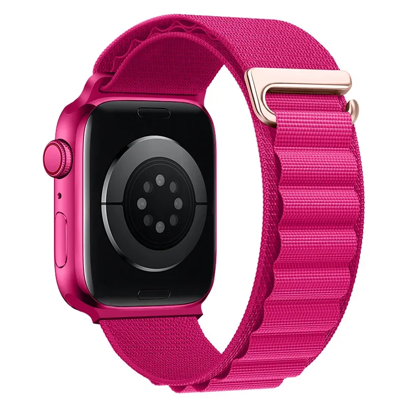 Correa Alpine Loop para Apple Watch Ultra Band 49mm 45mm 44mm 42mm 41mm 40mm pulseras de gancho en C de Metal iwatch SE series 9 8 7 6 5 4 3