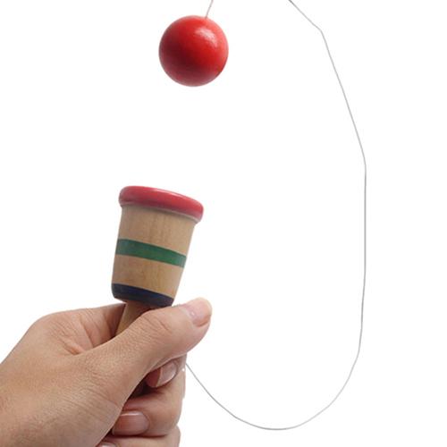 Japanse Traditionele Houten Kendama Ball Game Balance Ervaring Educatief Speelgoed
