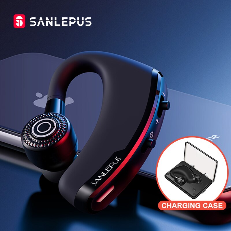 Sanlepus Bluetooth Oortelefoon Draadloze Hoofdtelefoon Handsfree Headset Oordopjes Met Hd Microfoon Voor Telefoon Iphone Xiaomi Over Ear