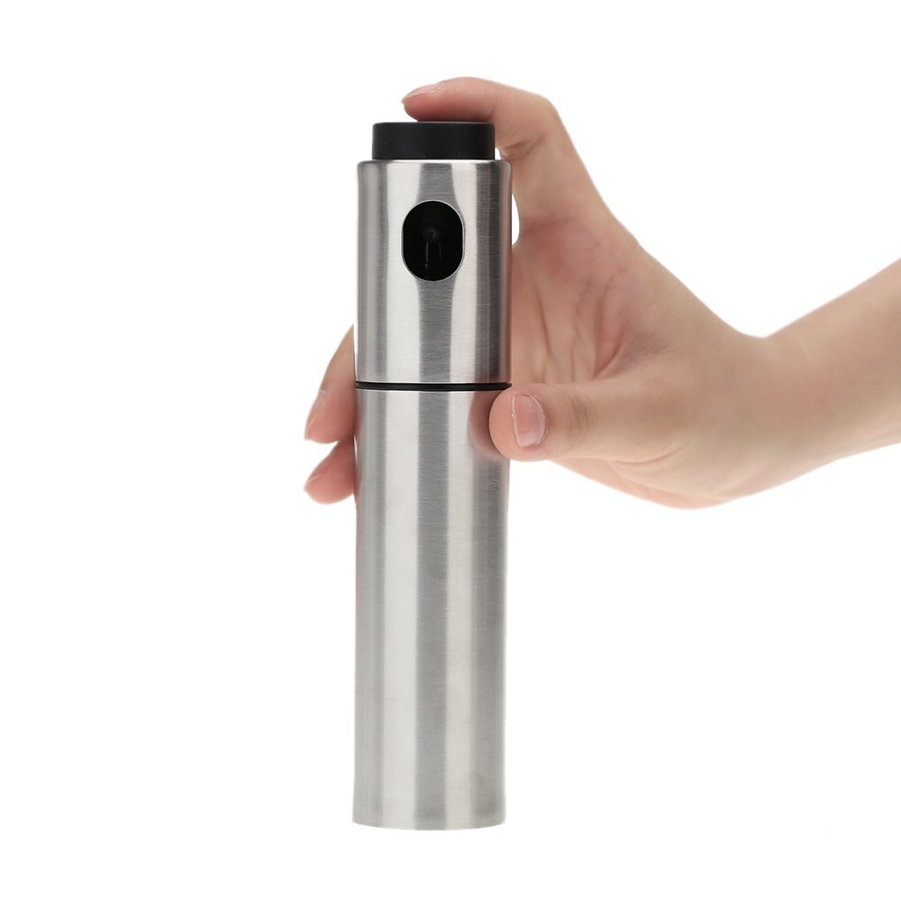 Oil Sprayer Bottle Olive Oil Mist Spraying Can Pump Oil Bottle Pot Vinegar Dispenser Stainless Steel Cooking BBQ Grill Tool