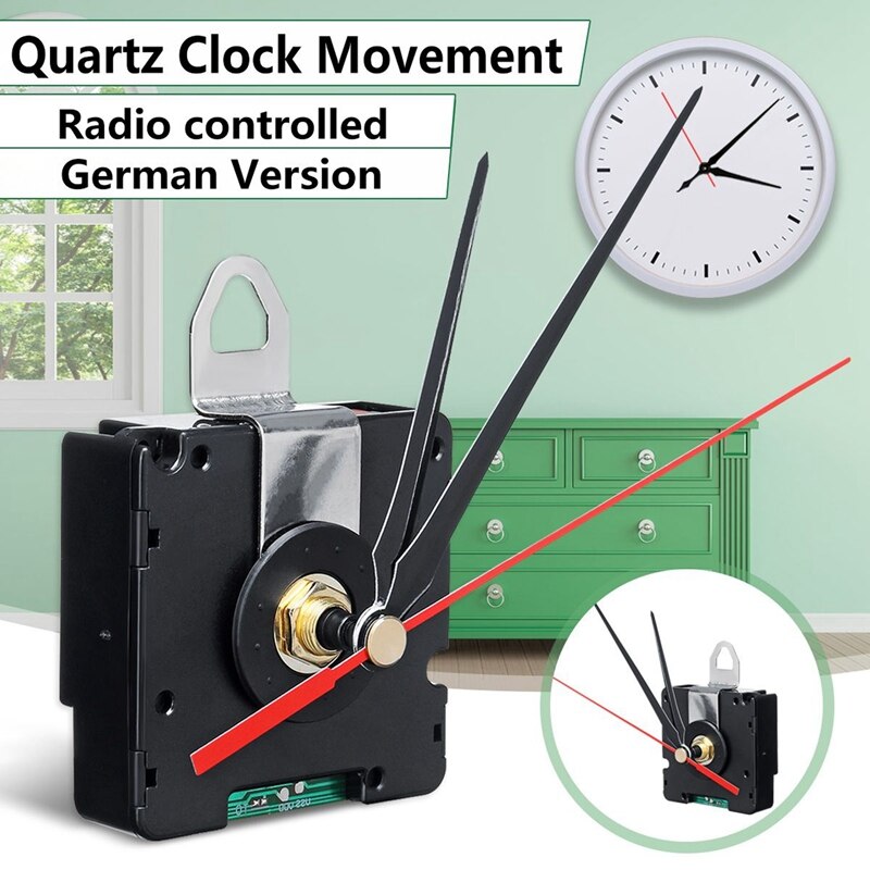 Radio Controlled Movement Non-Ticking Silent DIY Clock Movement Kit Wall Clock Mechanism Signal Mode Clock Repair Parts