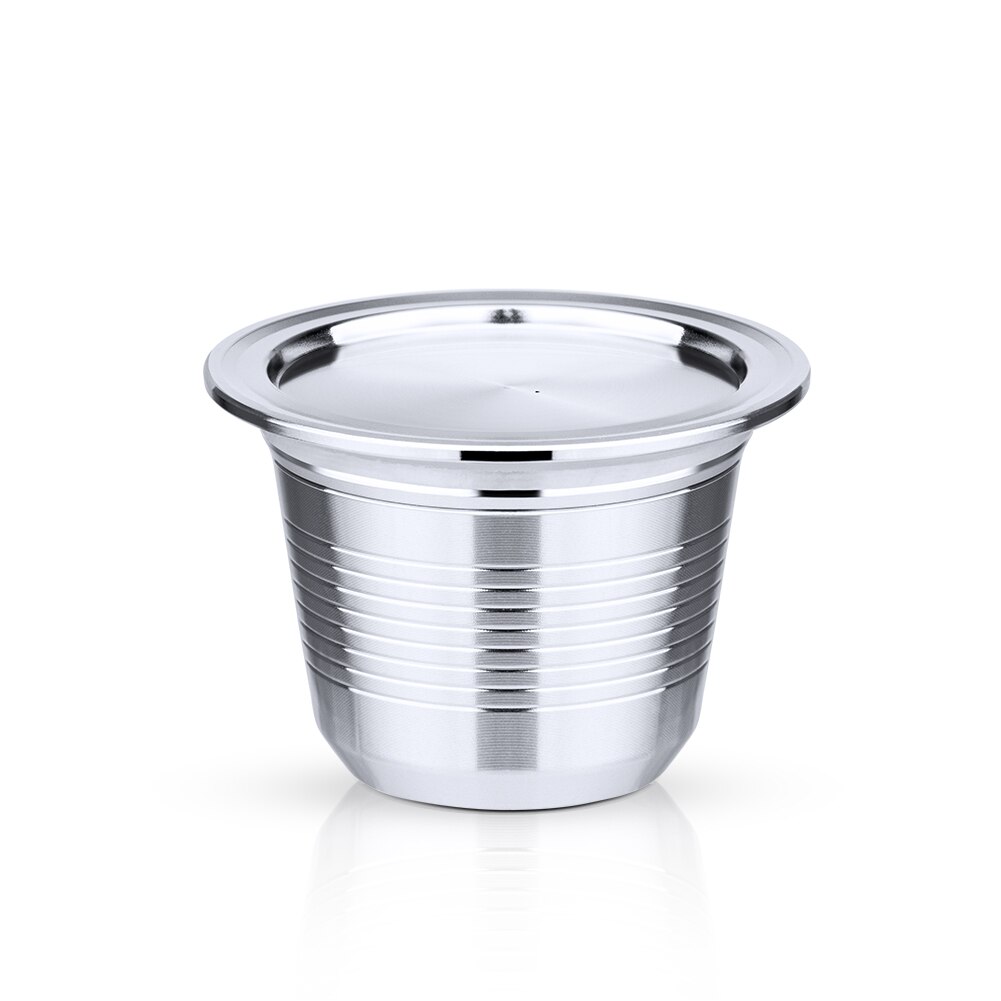 Espresso Capsulas De Cafe Recargables for Nespresso Stainless Steel Square Hole Refillable Capsule for Scishare Reusable Pods