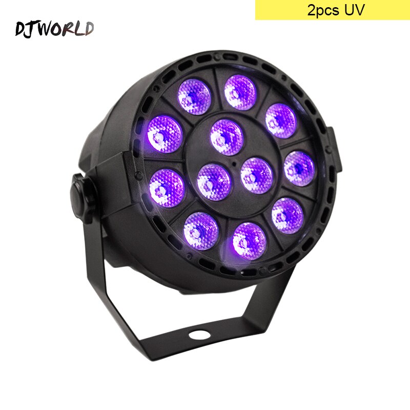 DJworld Lumière de Scène LED - 12x3W RGBW - Contrôle DMX - Angle de Faisceau 15° - 36W - Blanc: Led 12 x 3 rgbw blanches / Prise britannique