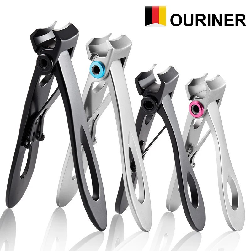 Aço inoxidável cortador de unhas cortador aparador manicure tesoura grosso duro unha pedicure ferramentas